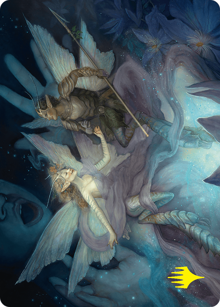 Faebloom Trick Art Card (6/54) (Gold-Stamped Signature) [Foundations Art Series] | The CG Realm