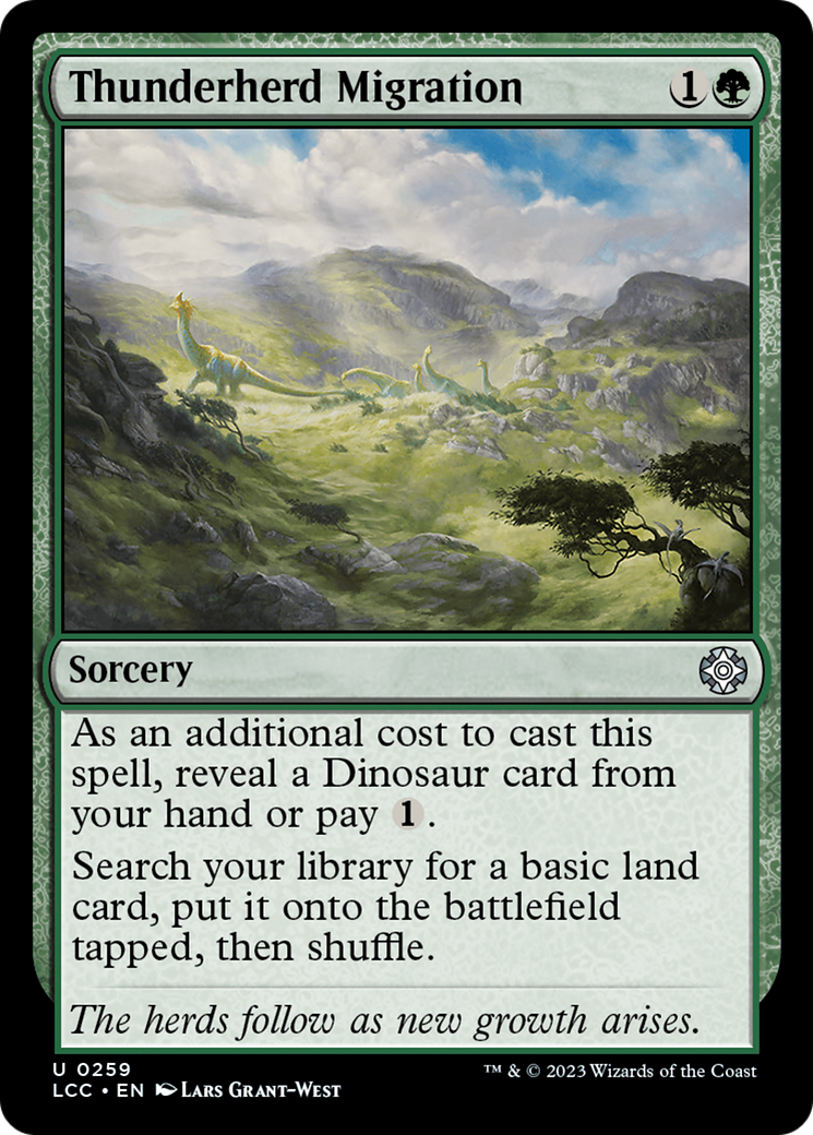 Thunderherd Migration [The Lost Caverns of Ixalan Commander] | The CG Realm