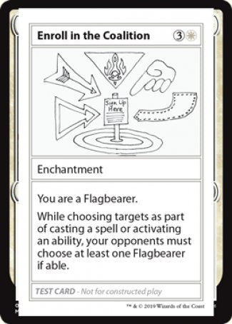 Enroll in the Coalition (2021 Edition) [Mystery Booster Playtest Cards] | The CG Realm