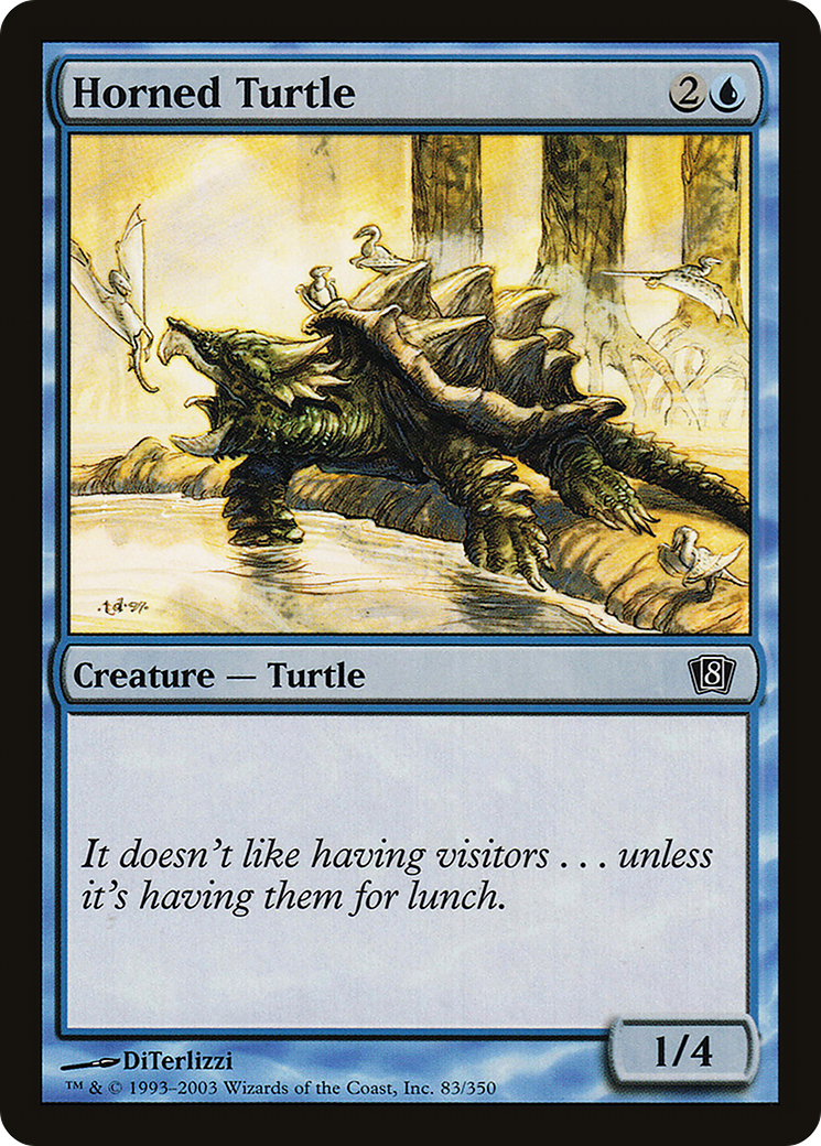 Horned Turtle (8ED-083) - 8th Edition