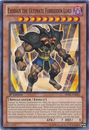 Exodius the Ultimate Forbidden Lord (BP02-EN063) - Battle Pack 2: War of the Giants Unlimited