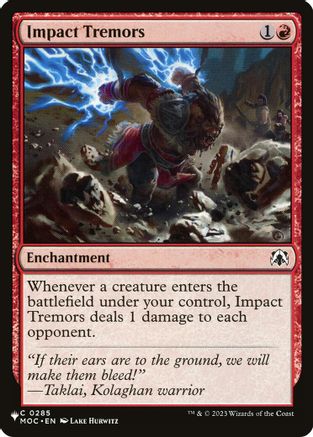Impact Tremors (MOC) (LIST-285) - The List Reprints