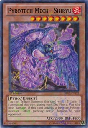 Pyrotech Mech - Shiryu (Mosaic Rare) (BP02-EN122) - Battle Pack 2: War of the Giants Unlimited