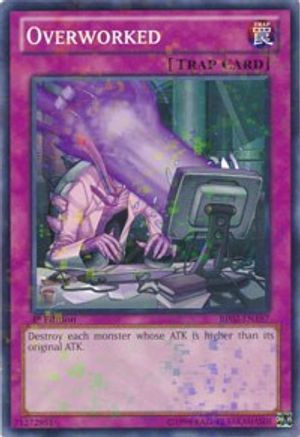 Overworked (Mosaic Rare) (BP02-EN197) - Battle Pack 2: War of the Giants Unlimited