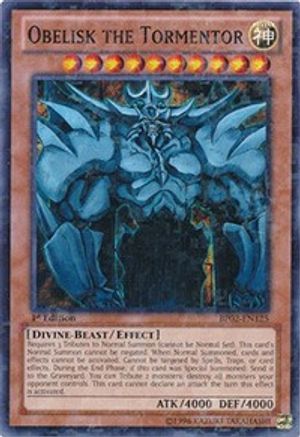Obelisk the Tormentor (Mosaic Rare) (BP02-EN125) - Battle Pack 2: War of the Giants Unlimited