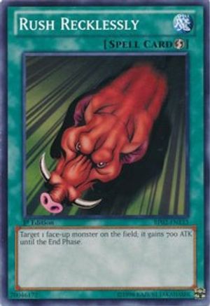 Rush Recklessly (Mosaic Rare) (BP02-EN133) - Battle Pack 2: War of the Giants Unlimited