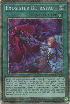 Exosister Betrayal (Starlight Rare) (BLGG-EN130) - Battles of Legend: Glorious Gallery 1st Edition