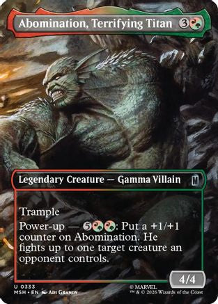 Abomination, Terrifying Titan (Borderless) (MSH-333) - Marvel Super Heroes