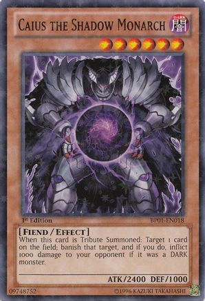 Caius the Shadow Monarch (Starfoil) (BP01-EN018) - Battle Pack: Epic Dawn Unlimited
