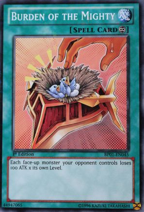 Burden of the Mighty (Starfoil) (BP01-EN045) - Battle Pack: Epic Dawn Unlimited