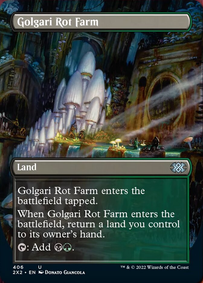 Golgari Rot Farm (Borderless Alternate Art) [Double Masters 2022] | The CG Realm