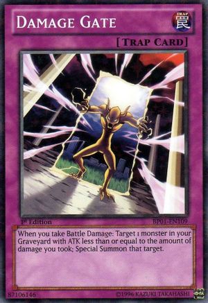 Damage Gate (Starfoil) (BP01-EN109) - Battle Pack: Epic Dawn Unlimited
