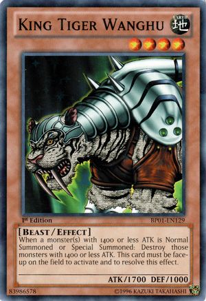 King Tiger Wanghu (Starfoil) (BP01-EN129) - Battle Pack: Epic Dawn Unlimited