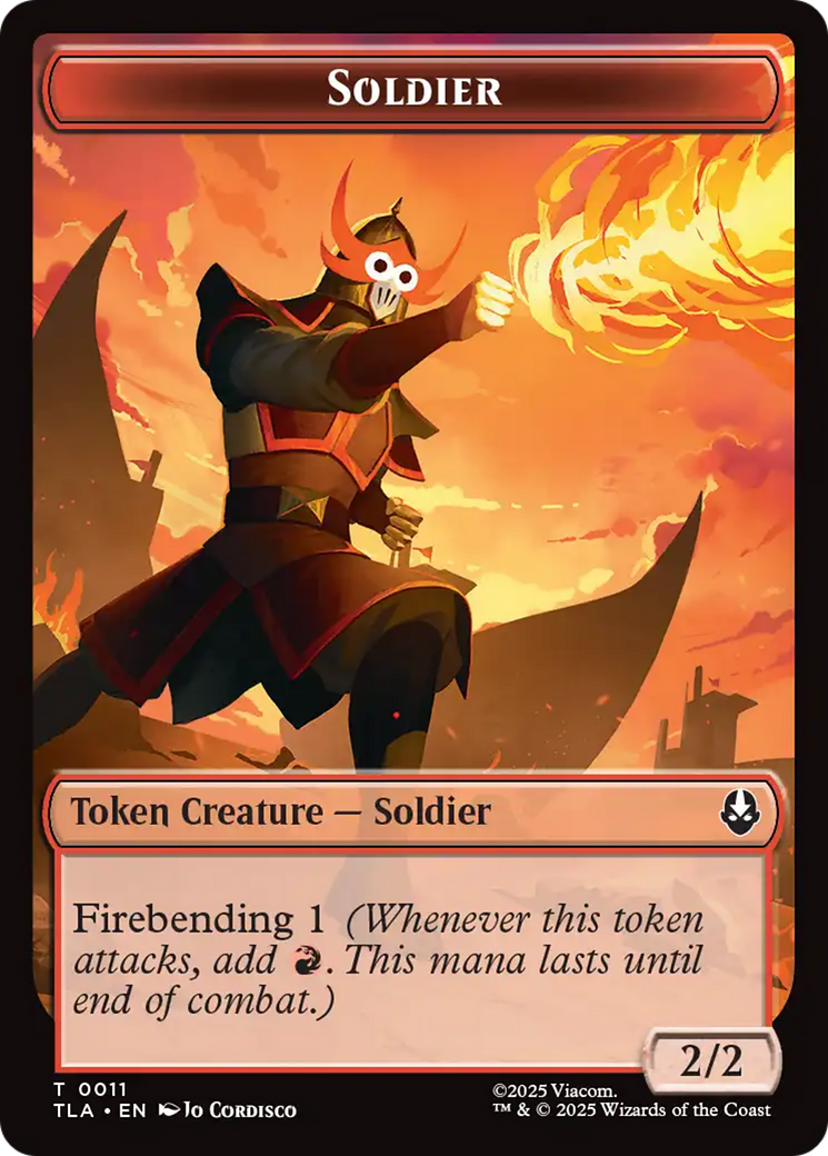 Copy (0002) // Soldier (0011) Double-Sided Token (TLA-2 // 11) - Avatar: The Last Airbender