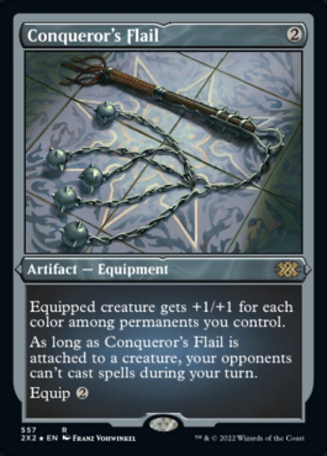 Conqueror's Flail (Foil Etched) [Double Masters 2022] | The CG Realm