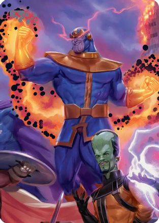 Thanos, Death's Consort Art Card (AAMSH-008) - Art Series: Marvel Super Heroes