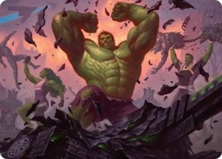 HULK SMASH! Art Card (AAMSH-010) - Art Series: Marvel Super Heroes