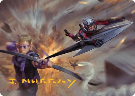 Team Tactics Art Card (Gold-Stamped Signature) (AAMSH-012) - Art Series: Marvel Super Heroes