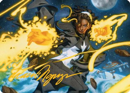 Photon, Mighty Marvel Art Card (Gold-Stamped Signature) (AAMSH-034) - Art Series: Marvel Super Heroes