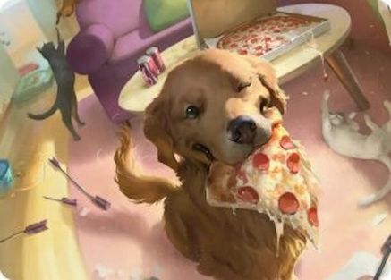 Lucky the Pizza Dog Art Card (AAMSH-044) - Art Series: Marvel Super Heroes