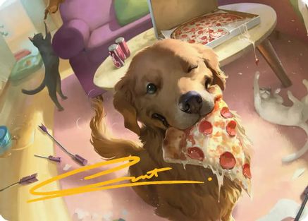 Lucky the Pizza Dog Art Card (Gold-Stamped Signature) (AAMSH-044) - Art Series: Marvel Super Heroes