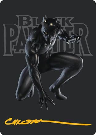Black Panther, Hope Enduring Art Card (Gold-Stamped Signature) (AAMSH-027) - Art Series: Marvel Super Heroes