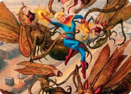Captain Marvel, Apex Avenger Art Card (AAMSH-036) - Art Series: Marvel Super Heroes