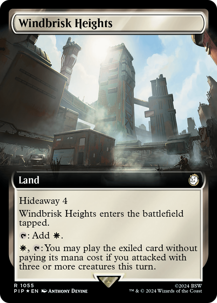 Windbrisk Heights (Extended Art) (Surge Foil) [Fallout] | The CG Realm