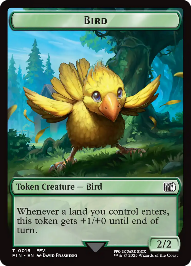 Hero (0006) // Bird (0016) Double-Sided Token [FINAL FANTASY Tokens] | The CG Realm