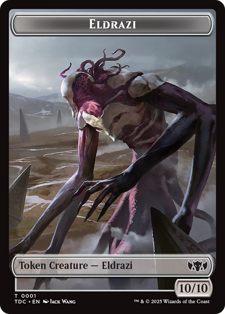 Eldrazi // Citizen Double-Sided Token [Tarkir: Dragonstorm Commander Tokens] | The CG Realm