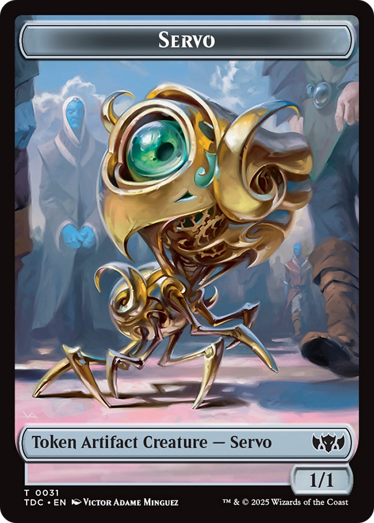 Servo // Warrior Double-Sided Token (TDC-31 // 13) - Commander: Tarkir: Dragonstorm