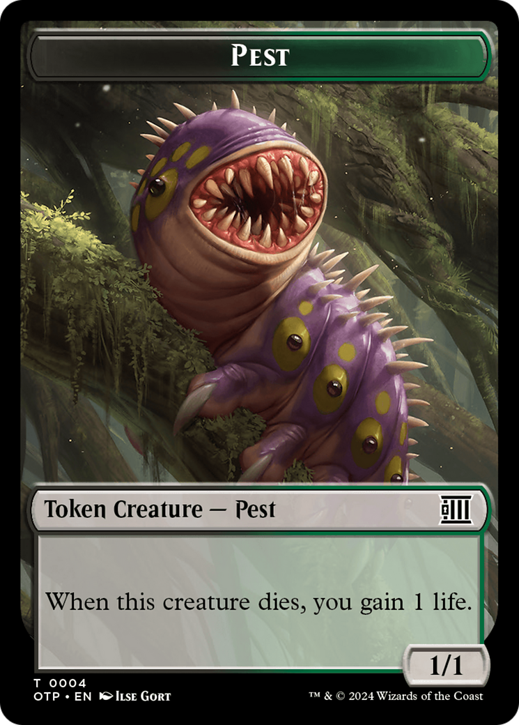 Pest // Plot Double-Sided Token (OTP-4 // 20) - Outlaws of Thunder Junction: Breaking News