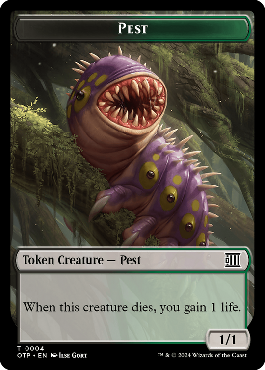 Pest // Plot Double-Sided Token (OTP-4 // 20) - Outlaws of Thunder Junction: Breaking News