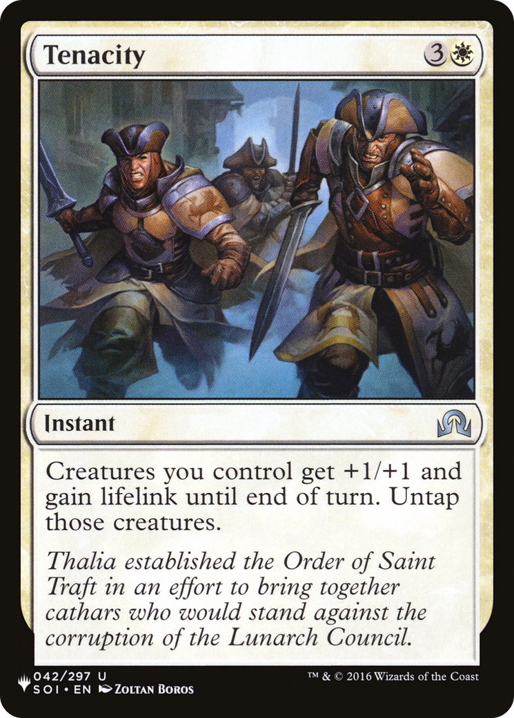 Tenacity [The List] | The CG Realm
