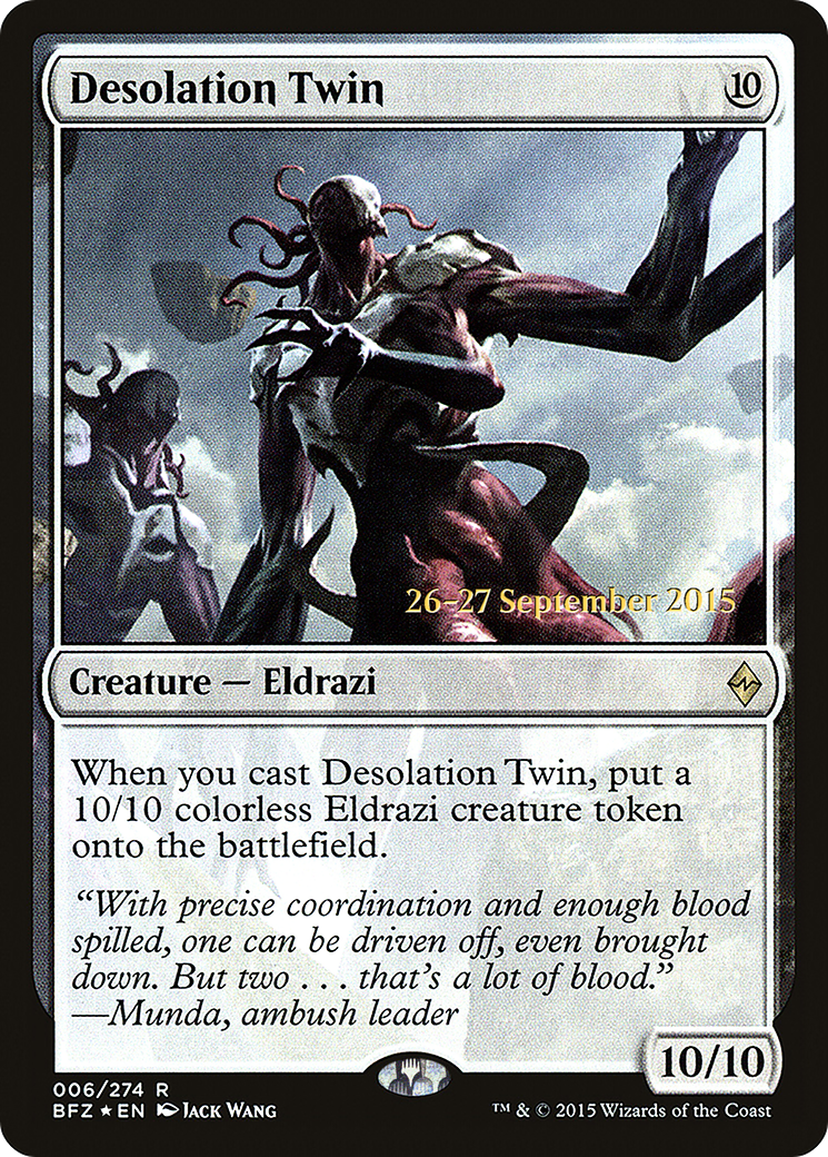 Desolation Twin (PRE-006) - Battle for Zendikar Promos Foil