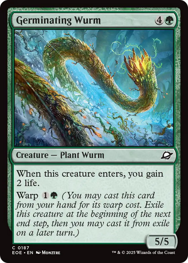 Germinating Wurm [Edge of Eternities] | The CG Realm