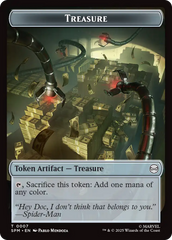Spider // Treasure Double-Sided Token [Marvel's Spider-Man Tokens] | The CG Realm