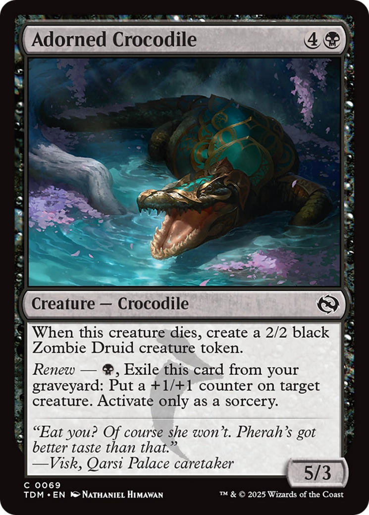 Adorned Crocodile [Tarkir: Dragonstorm] | The CG Realm