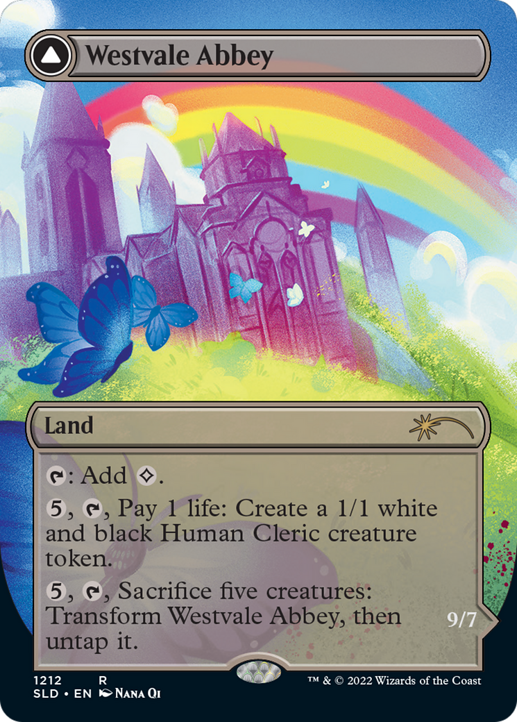 Westvale Abbey (Display Commander) - Thick Stock (SLD-1212) - Secret Lair Drop (Borderless)