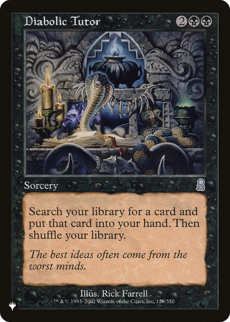 Diabolic Tutor [The List] | The CG Realm