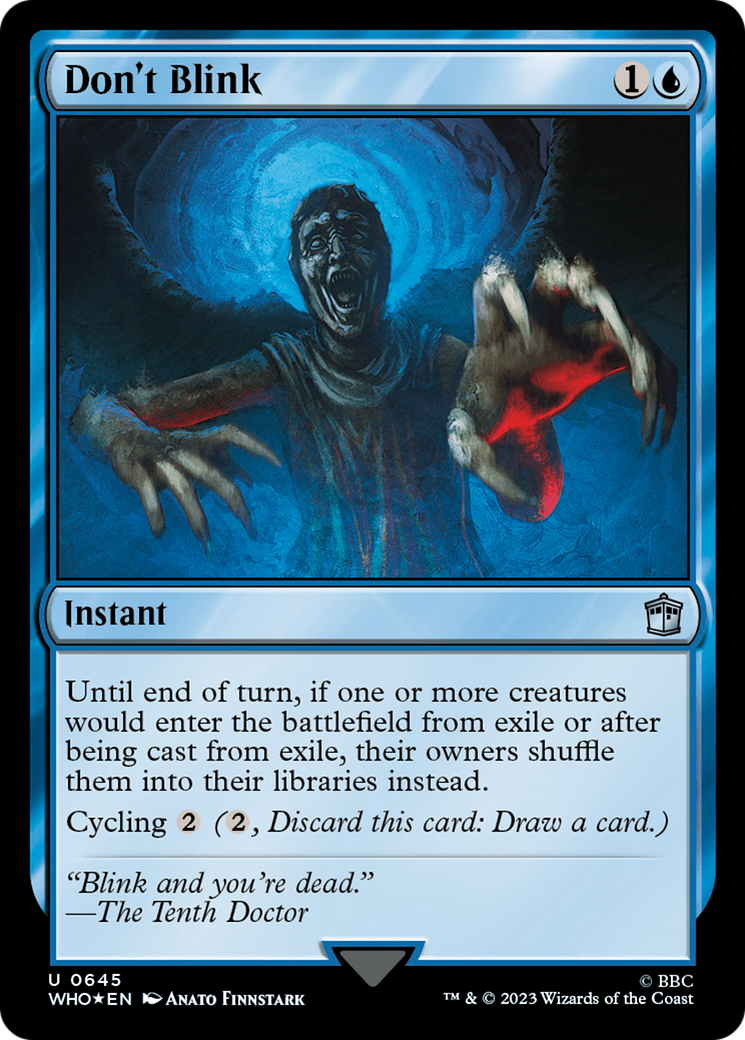 Don't Blink (Surge Foil) (WHO-645) - Doctor Who Foil