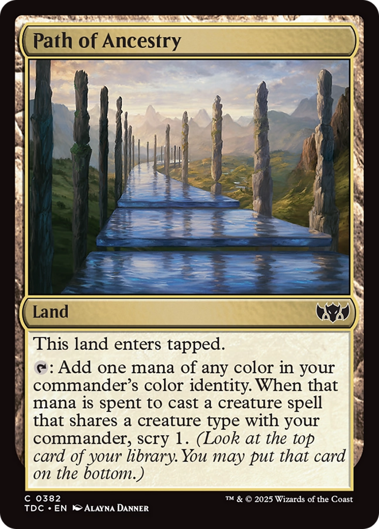 Path of Ancestry [Tarkir: Dragonstorm Commander] | The CG Realm