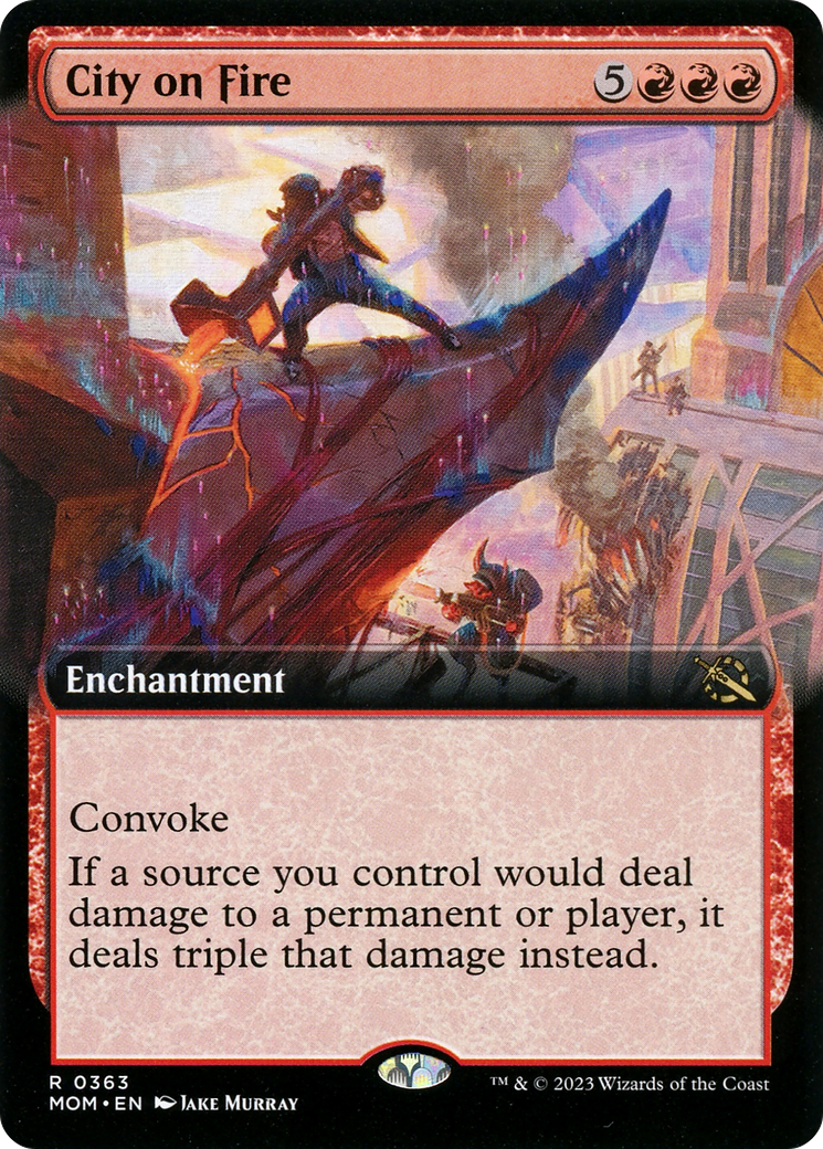 City on Fire (Extended Art) [March of the Machine] | The CG Realm