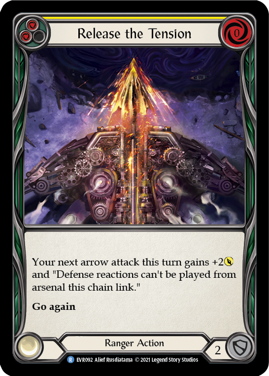 Release the Tension (Yellow) [EVR092] (Everfest)  1st Edition Rainbow Foil | The CG Realm