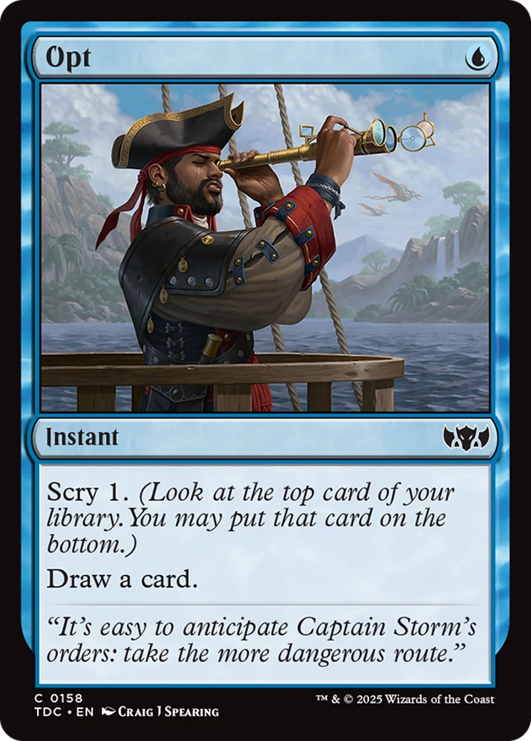 Opt [Tarkir: Dragonstorm Commander] | The CG Realm