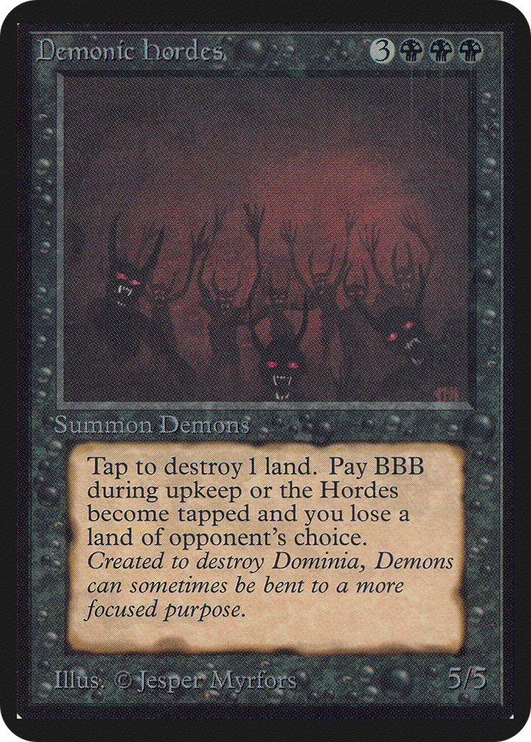 Demonic Hordes (LEA-) - Limited Edition Alpha