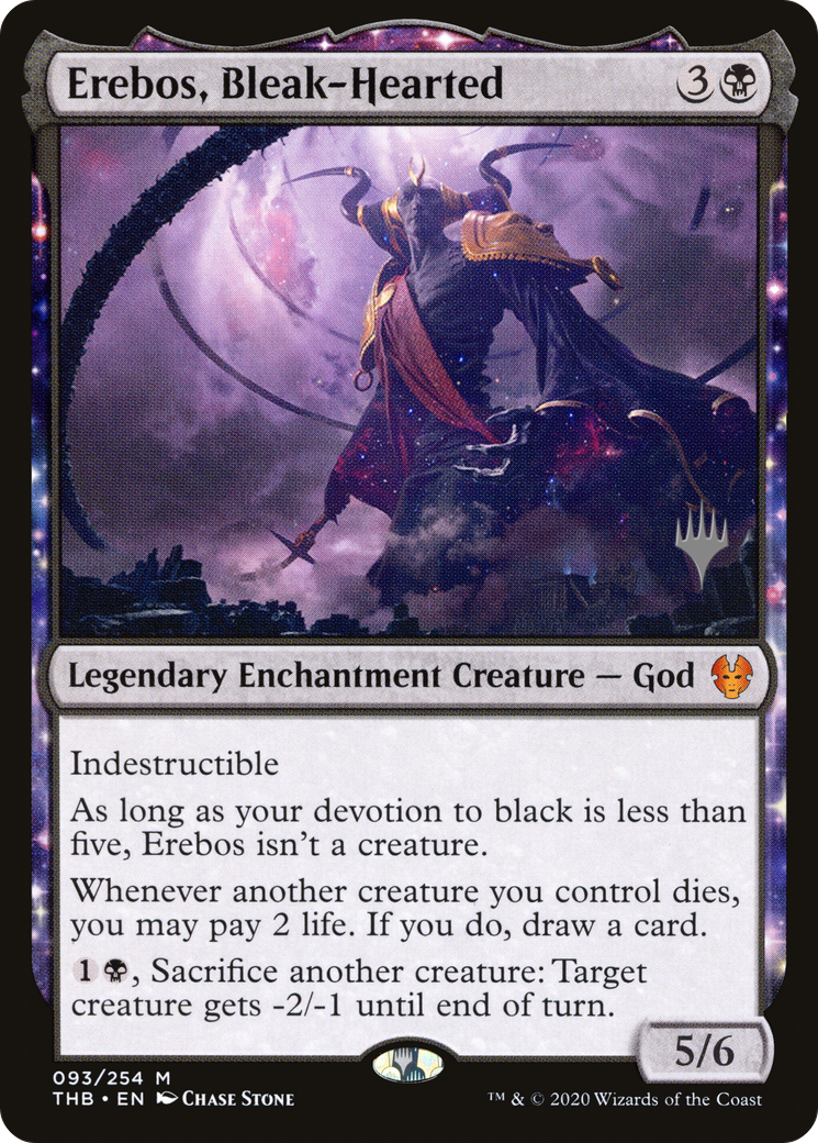 Erebos, Bleak-Hearted (PPTHB-093) - Theros Beyond Death Promos: (enchantment)