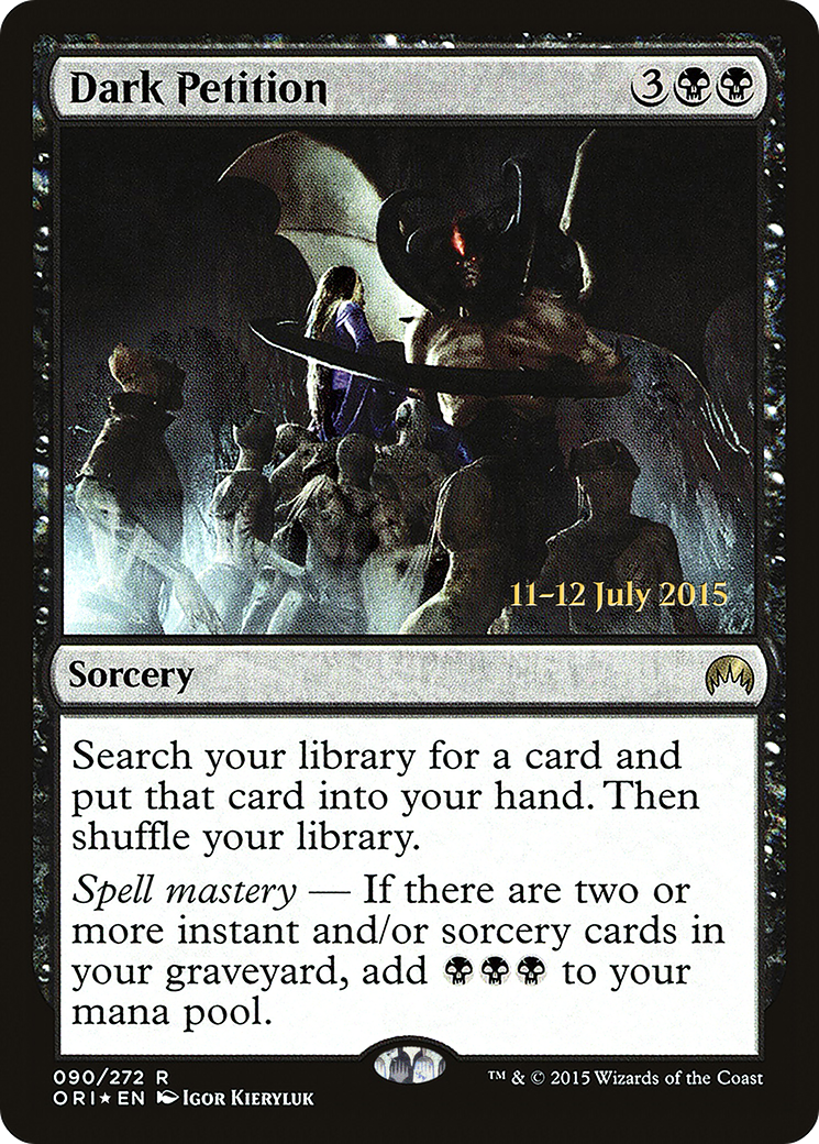Dark Petition (PRE-090) - Magic Origins Promos Foil