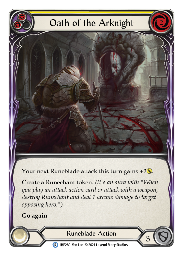 Oath of the Arknight (Yellow) [1HP280] (History Pack 1) | The CG Realm