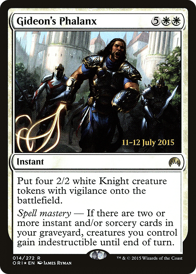 Gideon's Phalanx (PRE-014) - Magic Origins Promos Foil